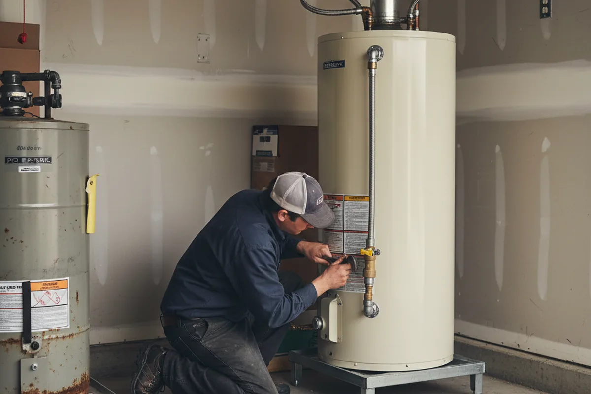 Water heater and shutoff valve replacement in San Juan Bautista