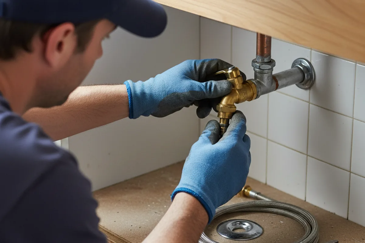 Shutoff valve and fitting work during Emergency Plumbing in San Juan Bautista